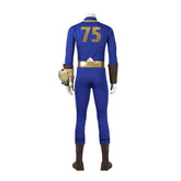 Game Fallout Vault 75 Cosplay Costume Jumpsuit with Armor Accessories for Halloween - Coscosmos
